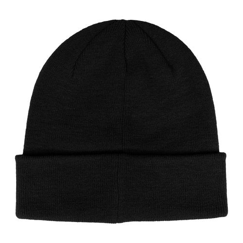 Timberland Men’s Tonal 3D Embroidery Beanie – Soft Knit Winter Hat, Raised Logo, Warm Stretch Fit for Cold Weather Wear, Black, One Size