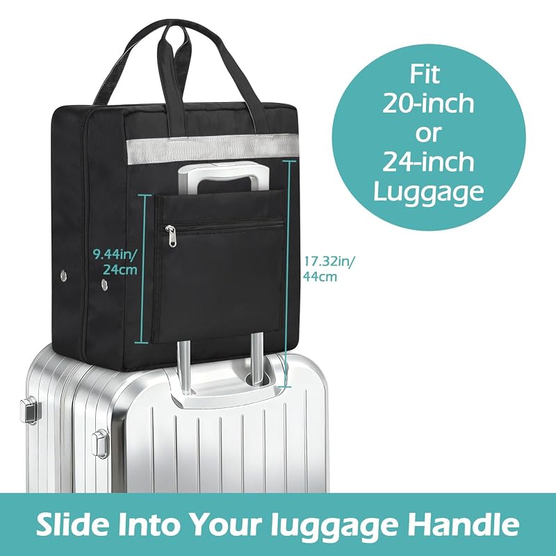 Black Travel Shoe Bags – 13.58 x 9.45 x 16.73in, 2-Compartment, Nylon, ZHIERNA