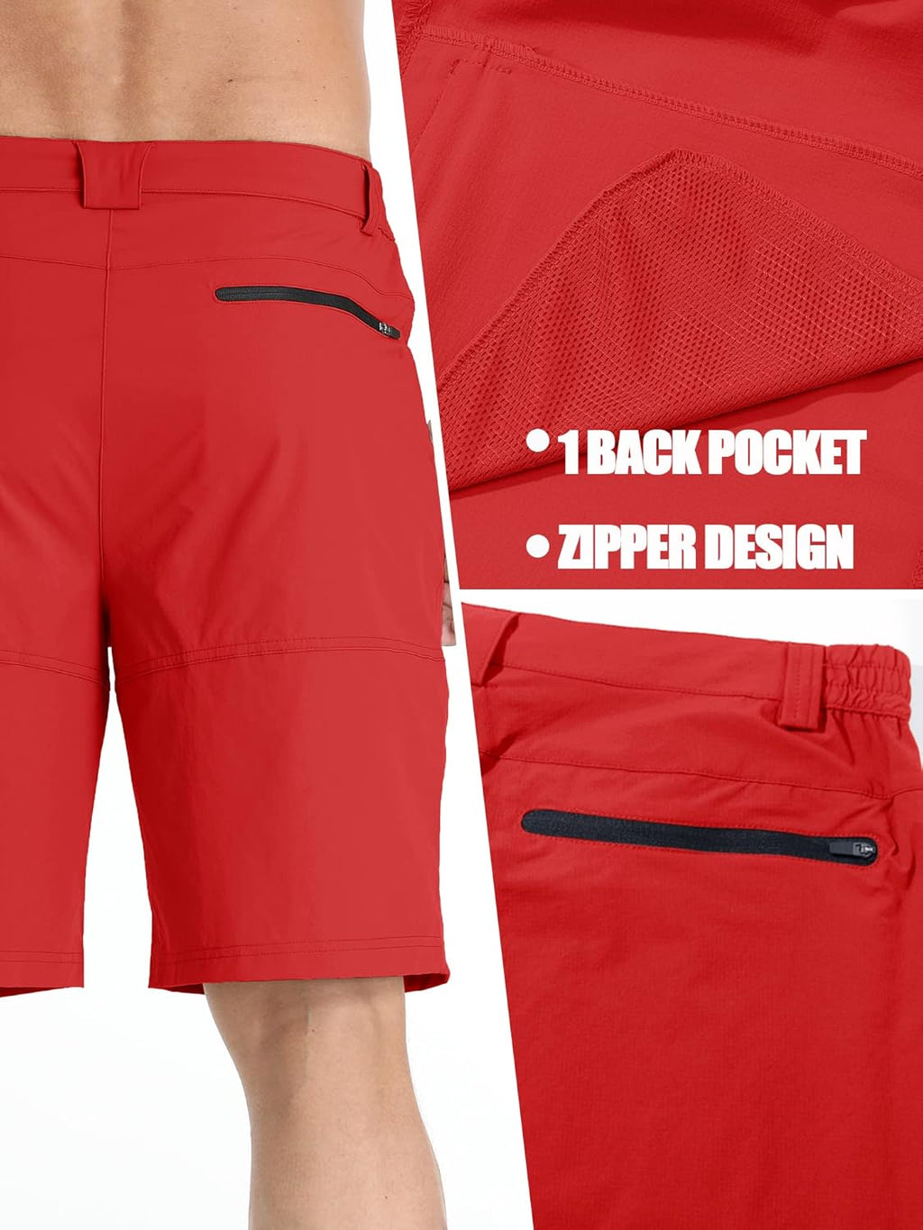 TACVASEN Men's Quick-Dry Cargo Shorts - Water-Resistant Casual Hiking & Golf Shorts | Summer Outdoor Wear