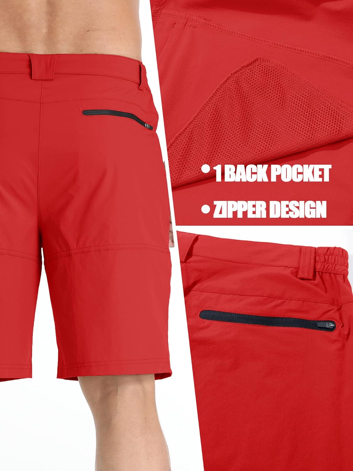 TACVASEN Men's Quick-Dry Cargo Shorts - Water-Resistant Casual Hiking & Golf Shorts | Summer Outdoor Wear