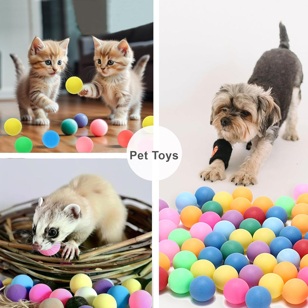 3 Star Ping Pong Balls by High Bounce - Durable ABS Material for Training, Party Games & Cat Play
