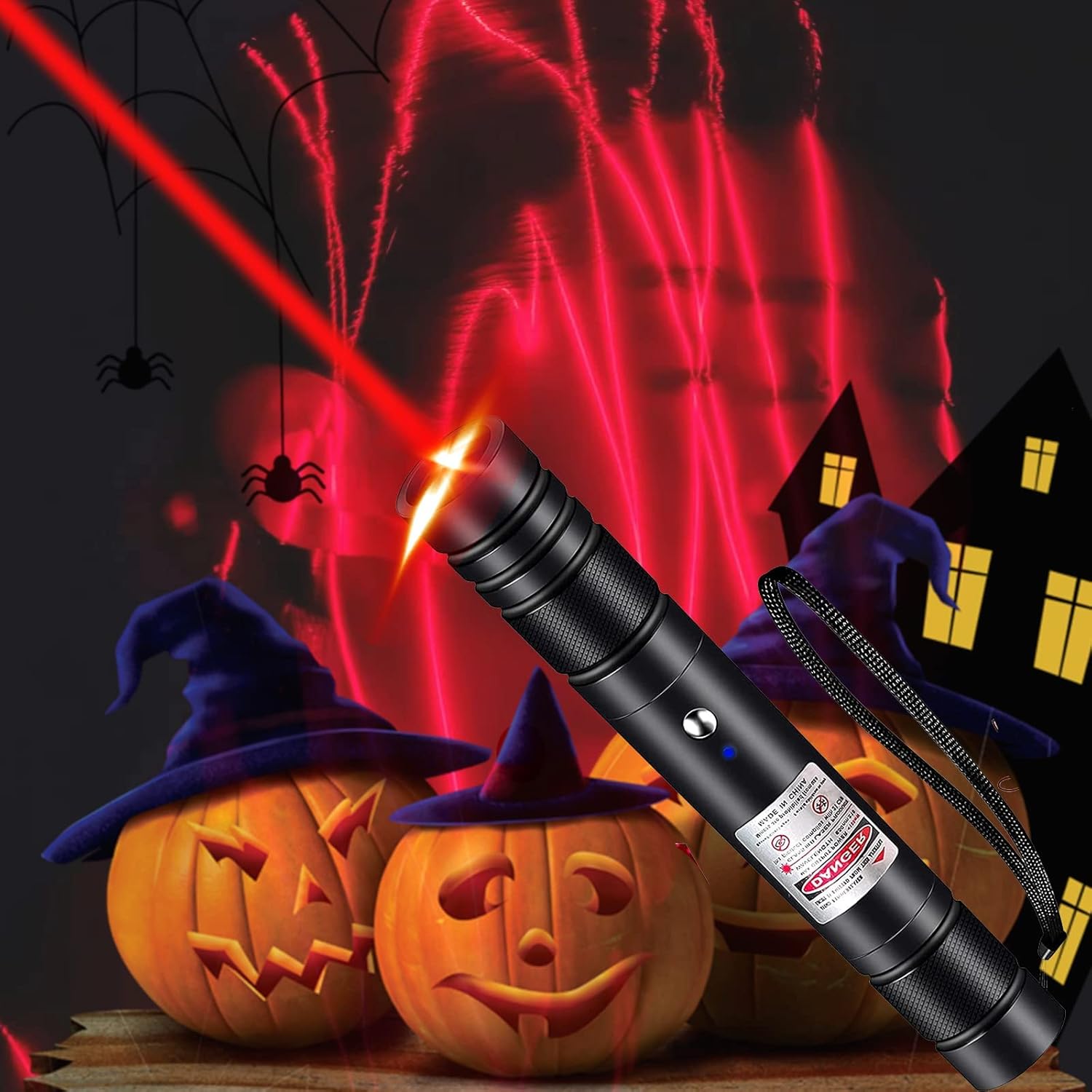 Skiennix Laser Pointer - High Power Red Indicator Light for Long Range Hiking | USB Rechargeable