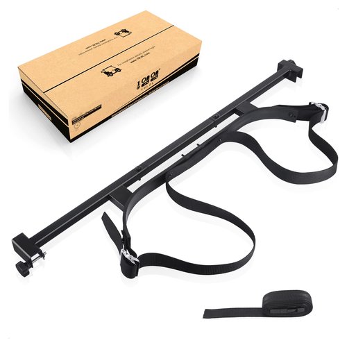 10L0L No-Drilling Golf Cart Bag Holder Bracket for 2+2 Golf Cart Rear Seat, with 1-Inch Square Tube, Adjustable Universal Golf Bag Attachment for Yamaha EZGO Club Car and Most Golf Carts