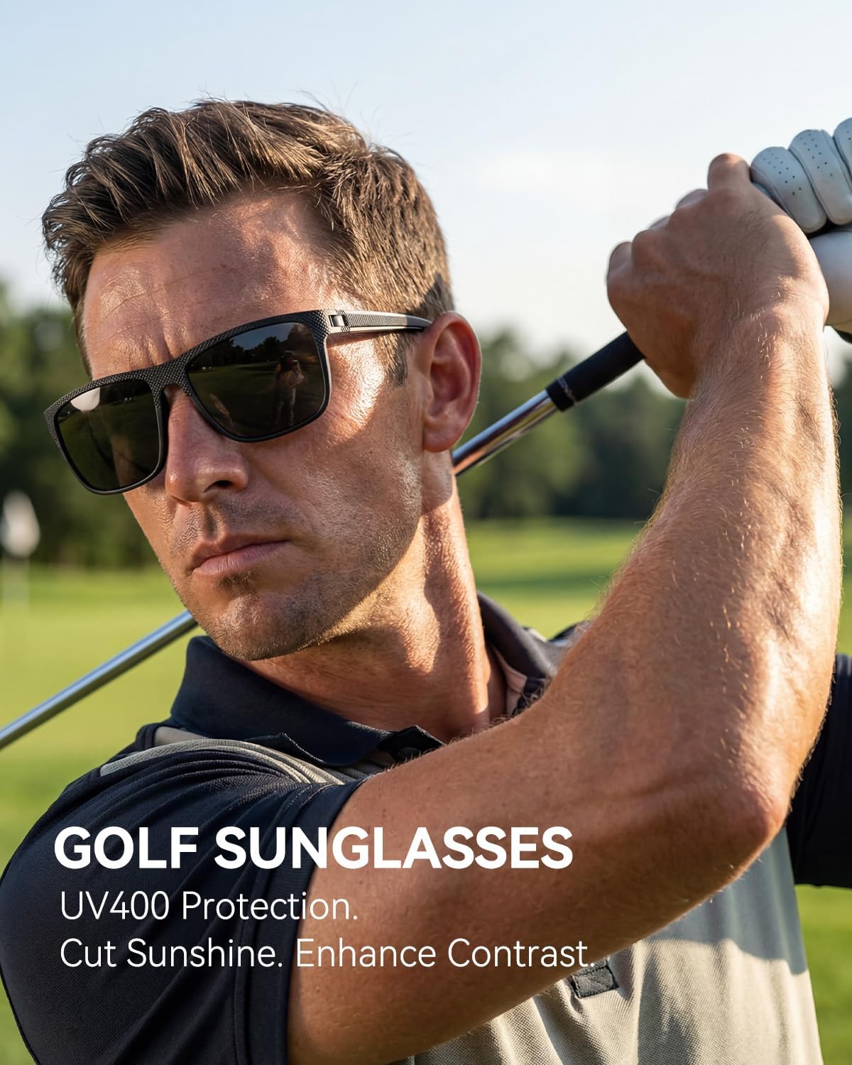 Polarized Sunglasses - Men's UV Protection Lightweight Sun Glasses for Driving, Fishing & Golf