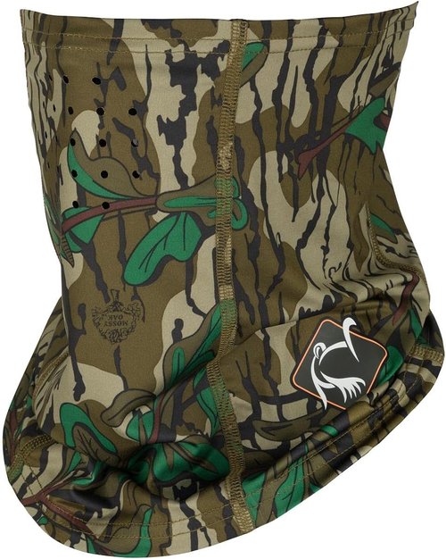 Drake Waterfowl Youth Performance Facemask - Lightweight Camo Half Face Cover with Sun Protection