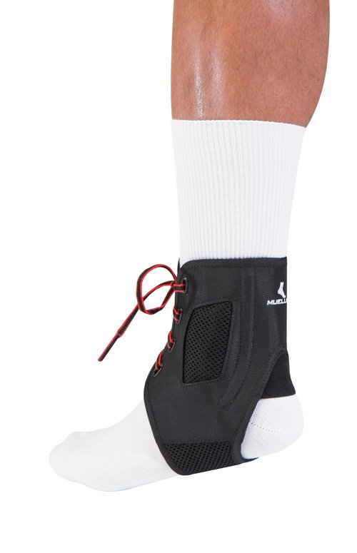 MUELLER Sports Medicine AFT3 Ankle Brace, Ankle Pain Relief Support for Men and Women, Ideal for Sprains, Strains, Arthritis, Black, Medium
