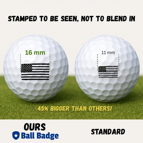 Ball Badge Golf Ball Stamp (The Happy Series), Golf Ball Marker, Reusable Golf Ball Marking Tool to Identify Golf Balls, Golf Accessories & Gifts for Men, Women, and Golf Lovers (It's All In The Hips)