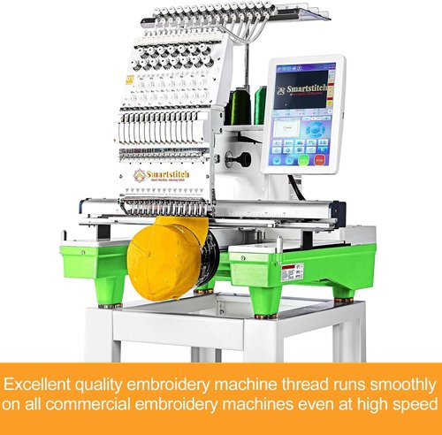Brothread - 5000M Polyester Embroidery Machine Thread | 40WT - Ideal for Commercial & Home Use - Black