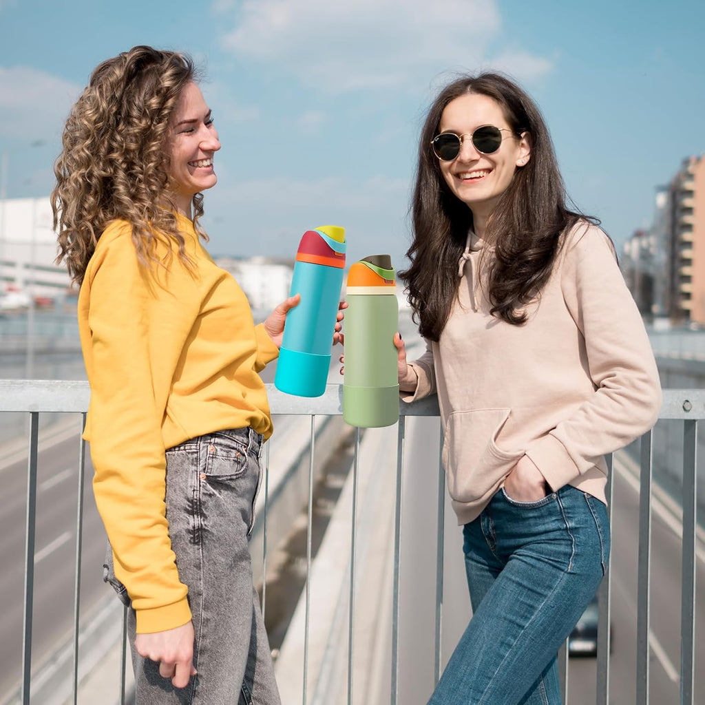 Yoelike Silicone Water Bottle Boot - Anti-Slip Protective Sleeve for Owala | 2 Colors, Dishwasher Safe, BPA Free