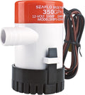 SEAFLO 01 Series 350 GPH Bilge Pump - 12V Marine Submersible Pump with Anti-Airlock Protection | 4-Year Warranty