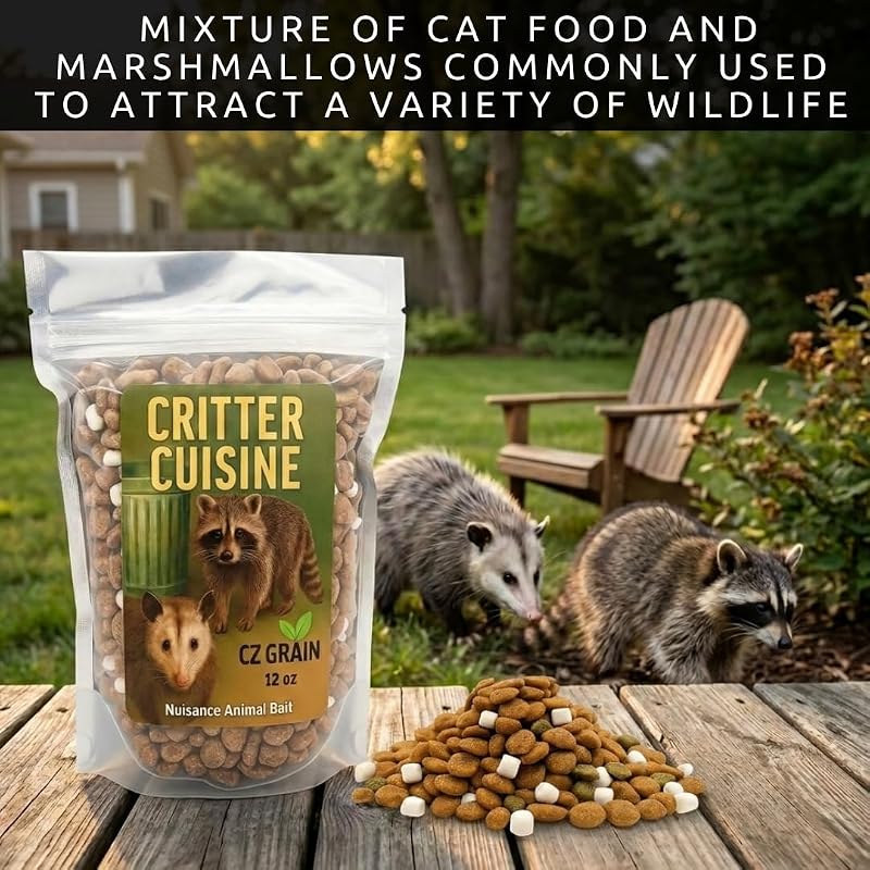 12 oz Predator Critter Bait - 4-Loot Blend for Raccoon, Coyote, Fox, Skunk & Opossum | 12 Ounce (Pack of 1)