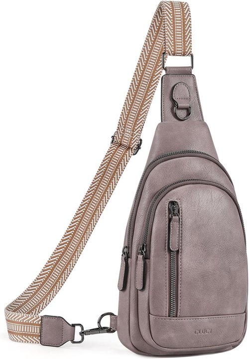 CLUCI Leather Crossbody Bag - Stylish Sling Backpack for Women | Perfect Birthday Gift