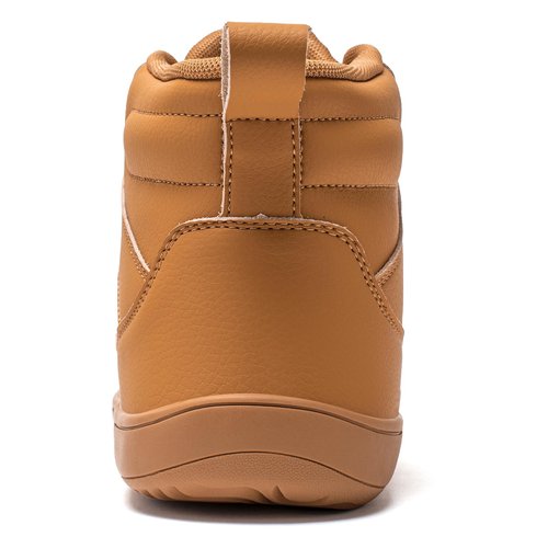 HOBIBEAR Women's Wide High-Top Barefoot Sneakers | Men's Mesh Lined Comfortable Ankle Bootie | Minimalist Zero Drop Sole Brown, 8 Women/6.5 Men