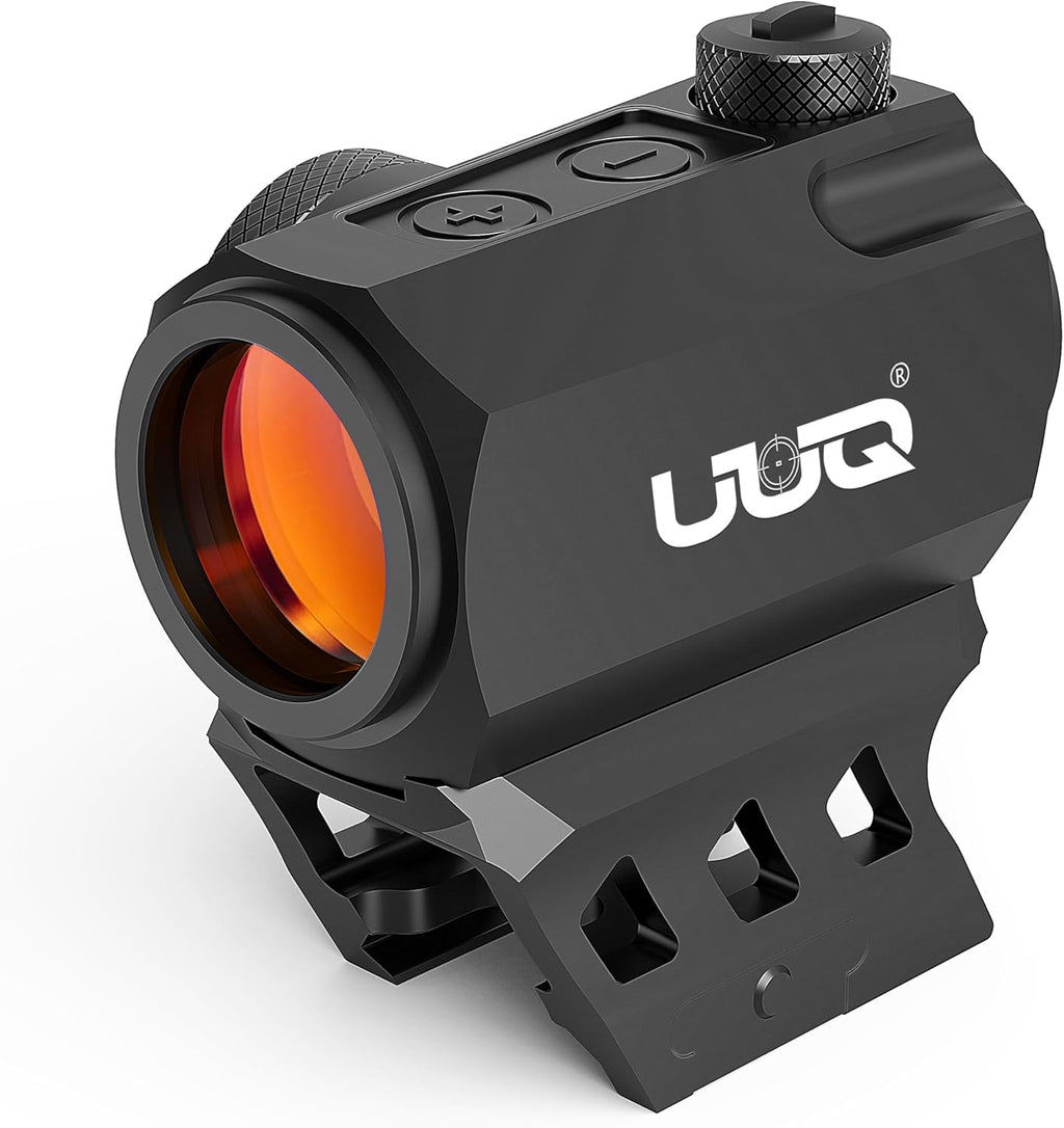 UUQ Compact Red Dot Sight - 2 MOA Shake Awake Optic with 11-Level Brightness | IPX7 Waterproof, 1000G Shockproof