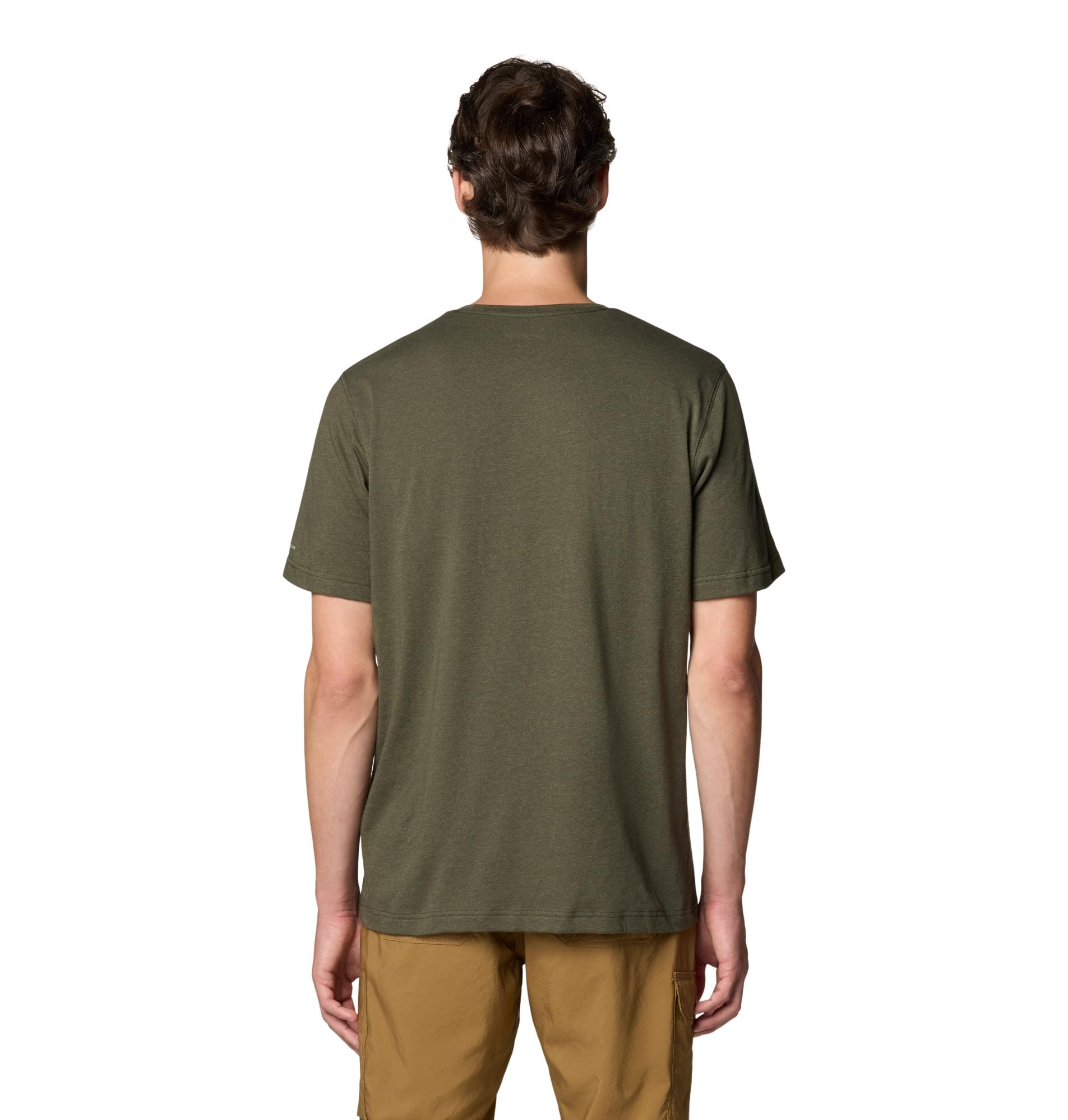 Columbia Mens Thistletown Hills Short Sleeve T-Shirt, Greenscape Heather, Small