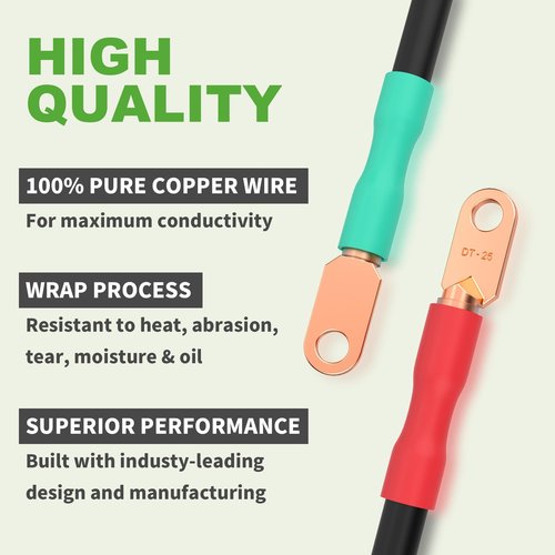 9.99WORLD MALL Golf Cart Battery Cable Set (Club Car DS)