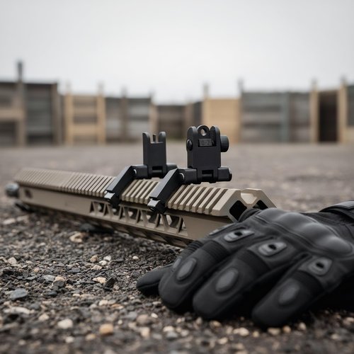 Flip Up Sights Airsoft Sights Low Profile Design Rapid Transition Front and Rear Hunting Gun Accessories Sights 15accessories(Black 45 Degree flip up Sight)