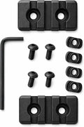 Gotical 9 Slots Picatinny Rail Section - M Lok Handguard Accessory | Set of 2, Black