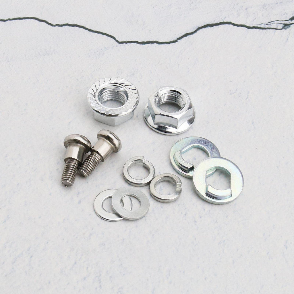 SING F LTD 4pcs Electric Scooter Front Rear Motor Wheel Nuts Bolt Screw with Washers Compatible with Xiaomi M365, 1S, Essential, Pro and Pro 2