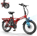 Qlife Hunter Foldable Electric Bike for Adults, Peak 1200W Ebike with 48V 13.5Ah Battery, 65-Mile Range, Heavy-Duty Rear Rack, 20-Inch Fat Tires, Folding E Bike for Commuting & Outdoor Use