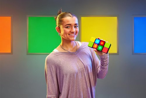Moose Games Flipslide - Fast-Paced Handheld Puzzle Toy for Ages 8-13 | Perfect Travel Game for Kids