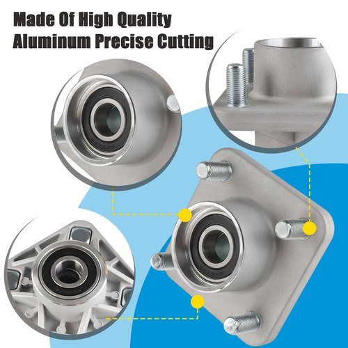 Panglong Club Car Precedent Deluxe Front End Repair Kit, Front End Rebuild Kit, Contain Front Wheel Hub, King Pin, Suspension Bearing Bushing, Suitable for 2004-Up Precedent-102289401,102357701