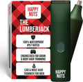 HAPPY NUTS Lumberjack 2.0 Men's Electric Body & Groin Hair Trimmer - Waterproof & Rechargeable Grooming Kit (Green)