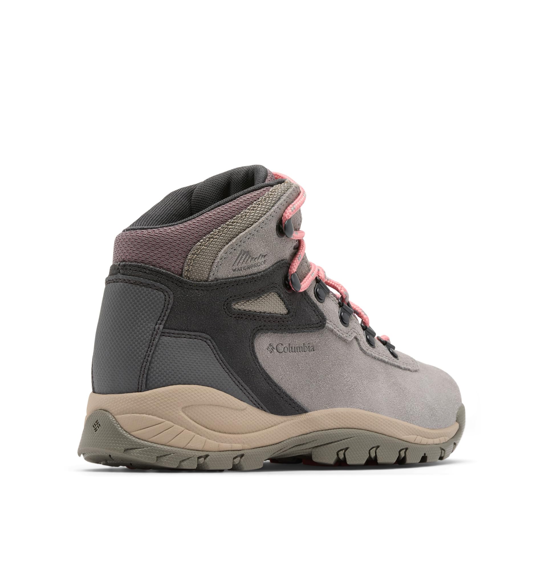Columbia Womens Newton Ridge Plus Waterproof Amped, Stratus/Canyon Rose, 6.5 Wide