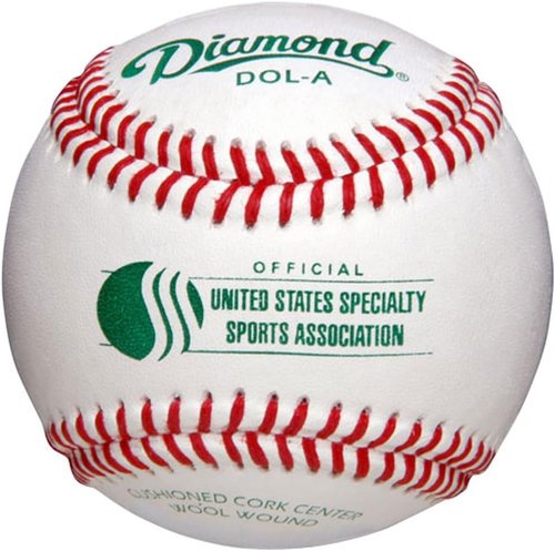 Diamond Usssa Dol-A Leather Baseballs - 12 Pack for Superior Performance and Durability