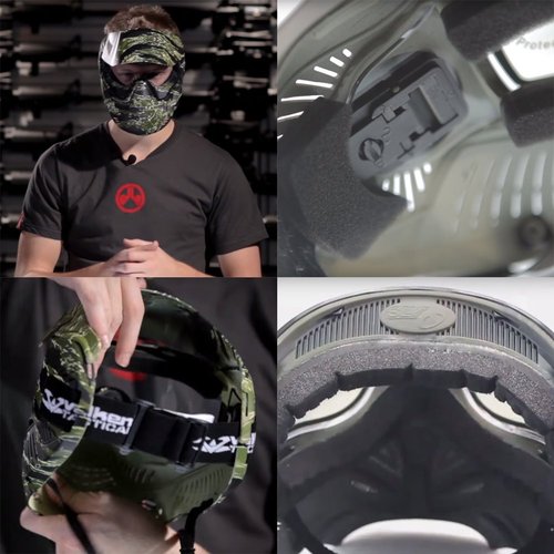 Evike Airsoft - Annex MI-3 ANSI Rated Full Face Face Pro by Valken - (PID: 48433)