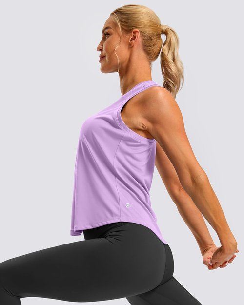 G Gradual Women's Racerback Workout Tank Top - Loose Fit Sleeveless Athletic Yoga Shirt