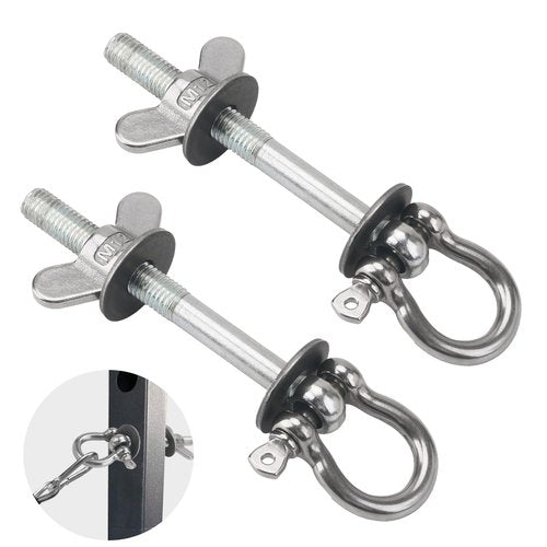 GGTE Band Pegs for Power Rack, Power Rack Attachments for Resistance Bands, O-Ring Attachment for Power Rack, Do Allkinds of Resistance-Band Workouts with Powerrack (2 Pack)