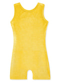 HOZIY Gymnastics Leotards for Girls Toddlers Size 7-8 Years Little Girl Biketards Unitards Dance Tumbling Outfits Solid Color Gold Glitter