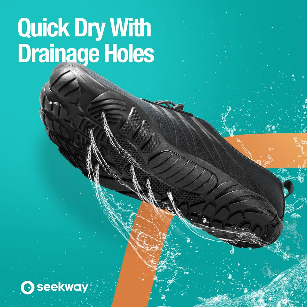 SEEKWAY Water Shoes - Quick-Dry Aqua Socks for Men & Women | Perfect for Beach, Swim, Hiking & Kayaking