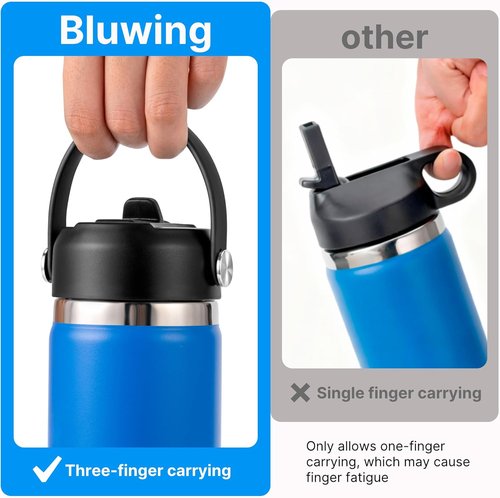 Hydro Flask Straw Lid - BPA-Free Replacement Cap for 12-64oz Wide Mouth Water Bottles