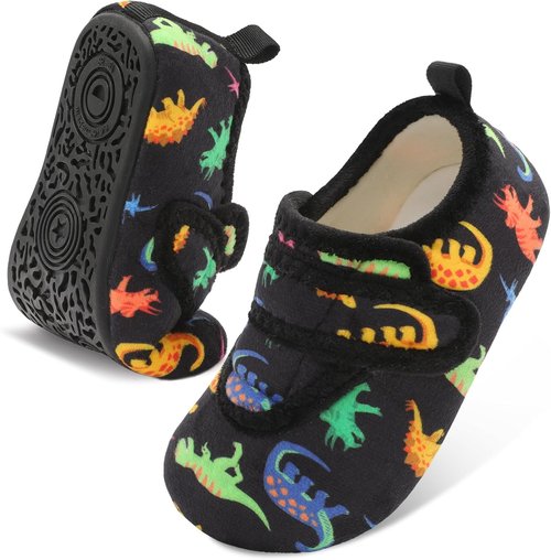 LeIsfIt Toddler Slippers - Soft & Warm Slip-On House Shoes for Kids | Non-Slip Indoor/Outdoor Comfort