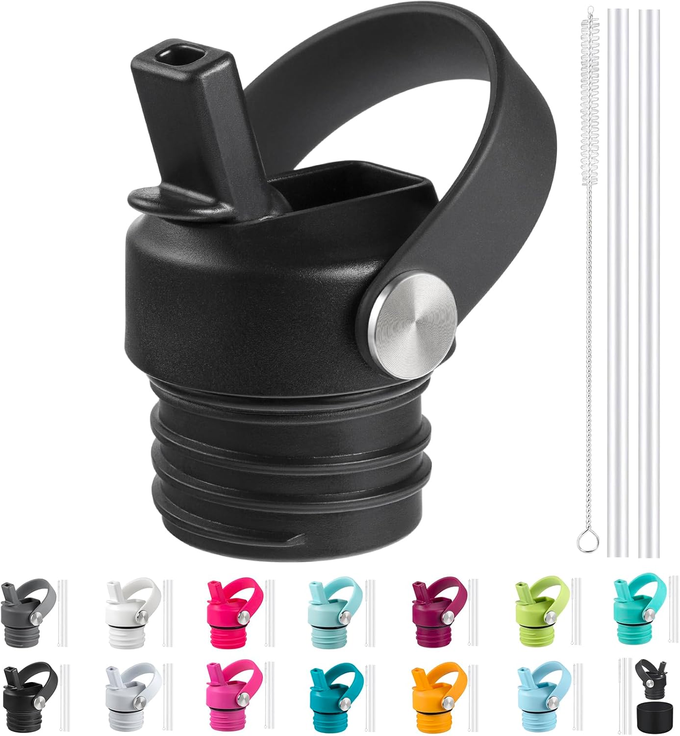 Regine Switzerland Straw Lid for Hydro Flask Standard Mouth - Sports Flex Cap Replacement Top (21/24 oz)