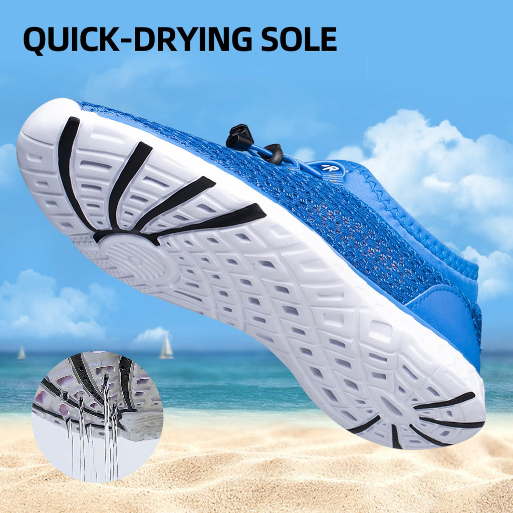 DOUSSPRT Women's Water Shoes Quick Drying Sports Aqua Shoes RoyalBlue 11