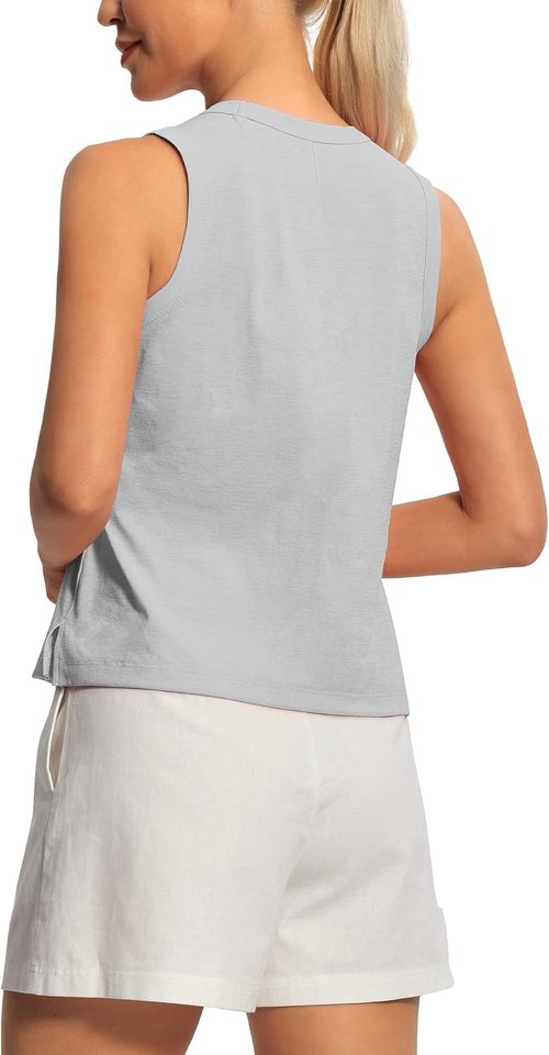Hiverlay Workout Tank Tops - Women's Sleeveless Athletic Crop Top for Gym & Running | Stylish & Comfortable