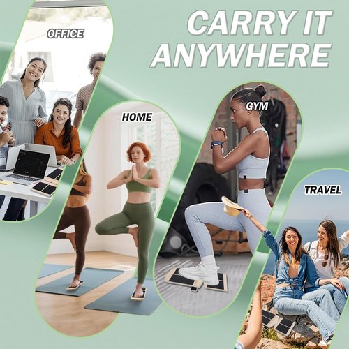 AxisBoard Ankle Balance Board - Adjustable Non-Slip Design with Stability Bars for Foot Strength Training | Home Gym Workouts