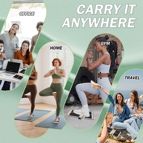 Addxuyrt Side Kick Ankle Balance Board - Adjustable Non-Slip Design with Stability Bars for Foot Strength Training & Home Gym Workouts