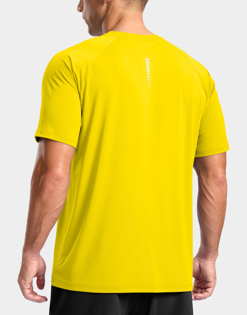 G Gradual Men's Athletic Workout T-Shirts Moisture Wicking Cooling Running Shirts Short Sleeve Performance Tee for Gym Tennis(Yellow,3XL)