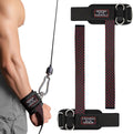 Weightlifting Straps - Heavy-Duty D-Ring Lifting Straps with Neoprene Padding & Non-Slip Grip | Black