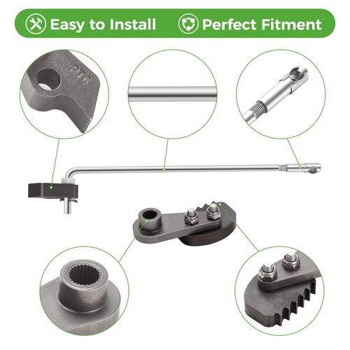 10L0L Golf Cart Brake Latch Kit fit for Club Car DS & Carryall G&E 1995-up, Aluminum Park Brake Rod & Pawl, OEM 101187702, 1017322, 101985-01