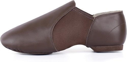 Linodes Unisex Jazz Dance Shoes - Slip-On Leather Upper for Men and Women | Comfortable Fit