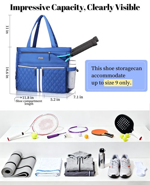 NST Tennis Gym Bag for Women, Pro Style Gym Duffle Bags with Ventilated Shoe Compartment, Tour Approved Travel Overnight Weekend Bag