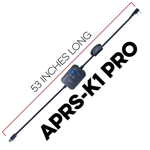 BTECH APRS-K1 PRO Multi-Function Audio Interface Cable - USB-C Universal TNC Adapter with Built-In Auto PTT & Audio I/O - Compatible with APRSpro, APRSDroid