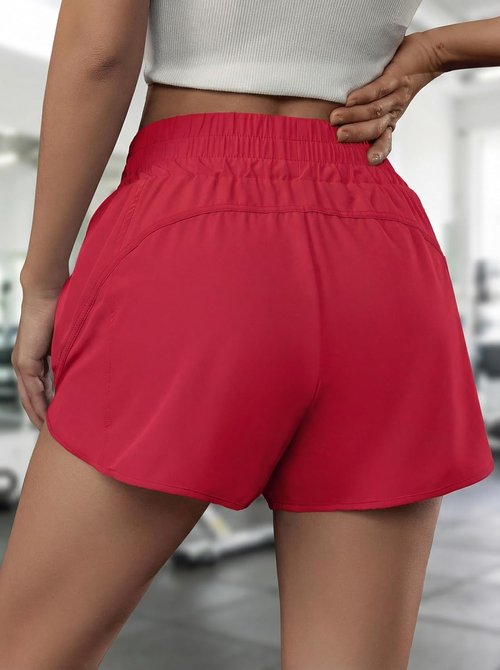 BMJL Women's Running Shorts - Elastic High Waisted with Pockets | 2.5" Quick Dry Athletic Shorts