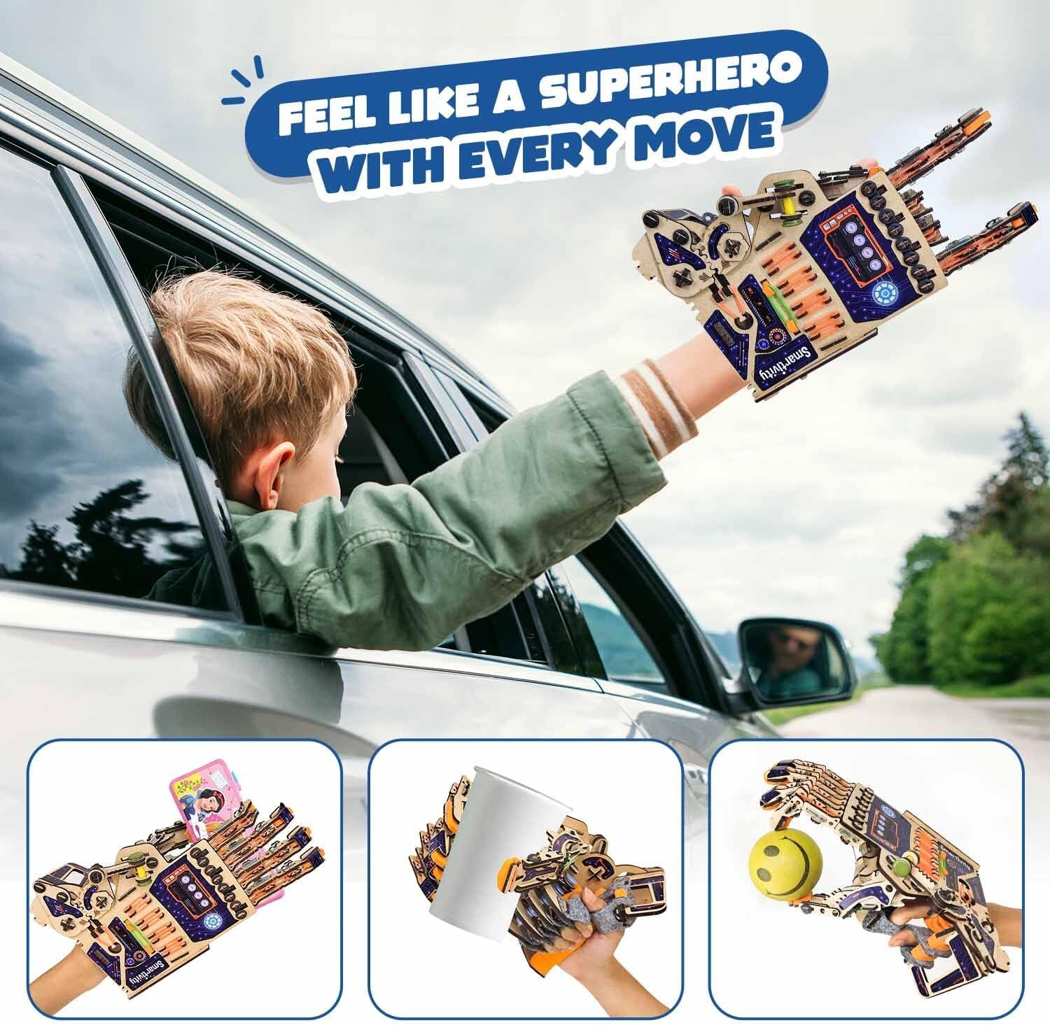 Smartivity DIY Robotic Mechanical Hand - Award-Winning STEM Toy for Kids Aged 8-14 | Perfect Birthday Gift