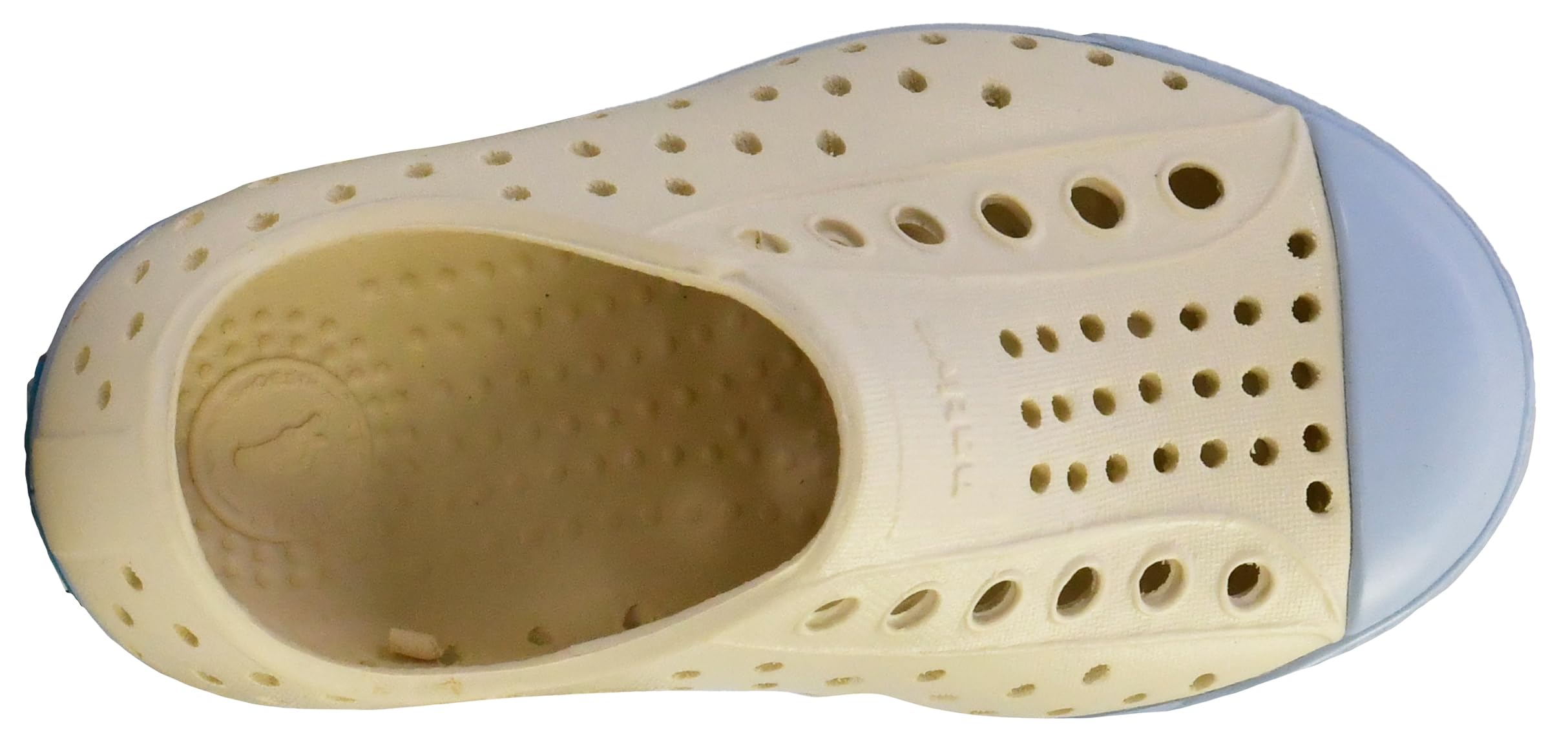 Native Shoes Unisex-Kids Jefferson Sneakers, Bone White/Skyway Blue, 6 Big Kid